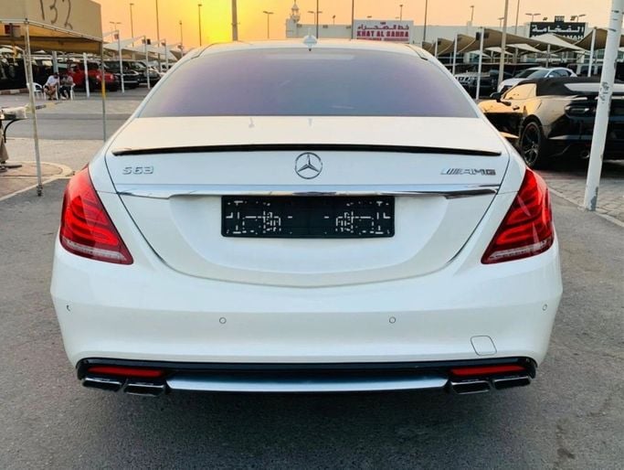 Used Mercedes-Benz S-Class AMG 63 AMG III (W222, C217), 5.5 l, 2014 in Sharjah by Titanium Used Cars, White color. Japanese Specs | AUTO.AE