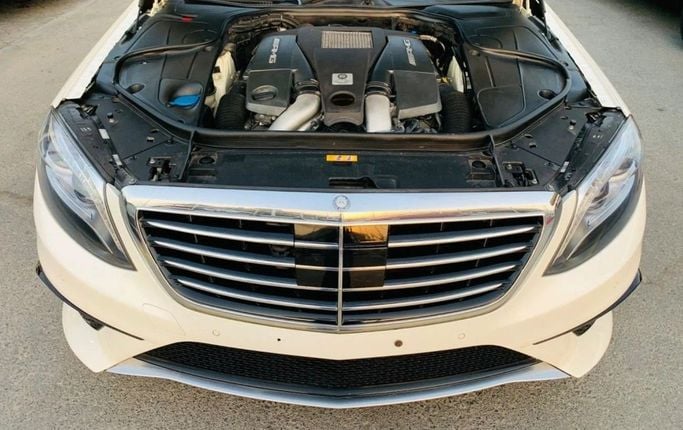 Used Mercedes-Benz S-Class AMG 63 AMG III (W222, C217), 5.5 l, 2014 in Sharjah by Titanium Used Cars, White color. Japanese Specs | AUTO.AE