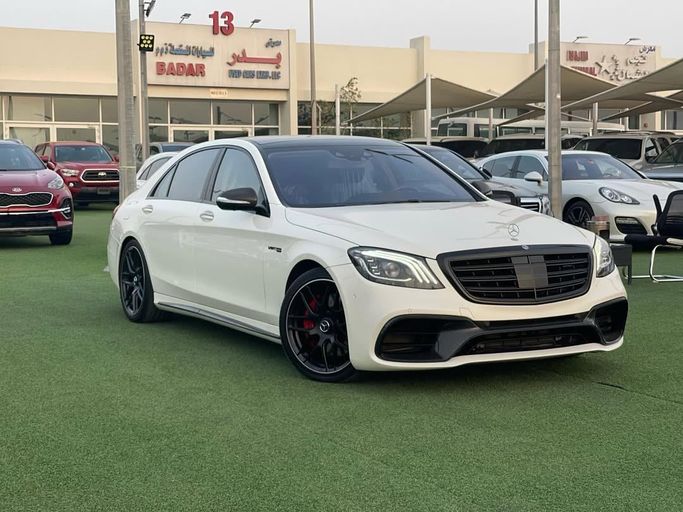Used Mercedes-Benz S-Class AMG 63 AMG Long III (W222, C217) Facelift, 4.0 l, 2020 in Sharjah by Badar Used Cars, White color.  | AUTO.AE