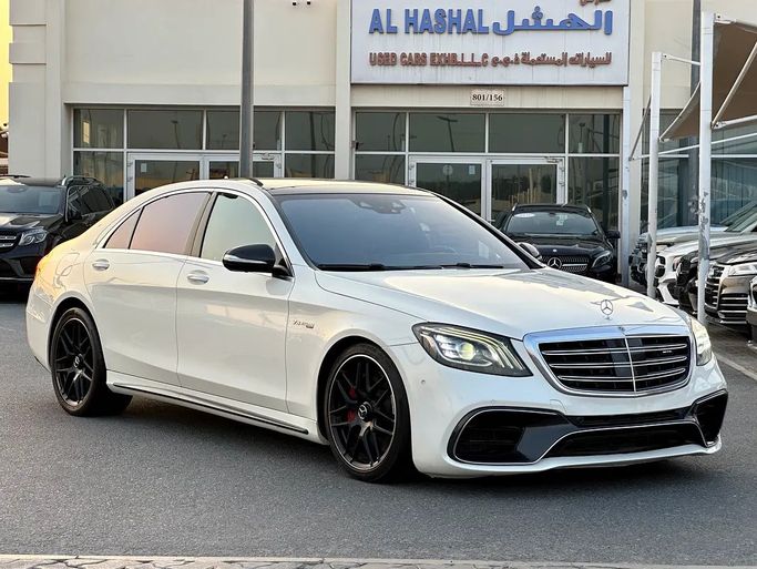 Подержанный ⁦Mercedes-Benz S-Class AMG 63 AMG Long III (W222, C217) Рестайлинг, 4.0 л, 2018⁩ в ОАЭ, Шарджа от Al Hashal Used Cars Белый цвет. GCC | AUTO.AE | Объявление #281757