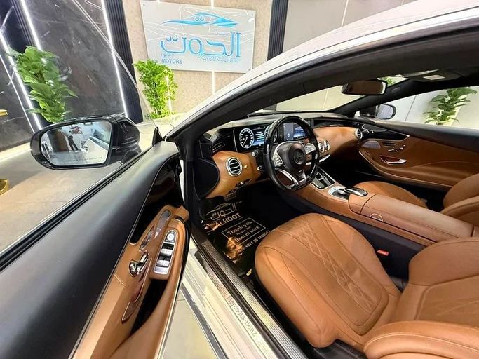 Used Mercedes-Benz S-Class 500 9G-TRONIC VI (W222, C217), 4.7 l, 2016 in Sharjah by Ayoon Alhoot Motors, White color. GCC Specs | AUTO.AE