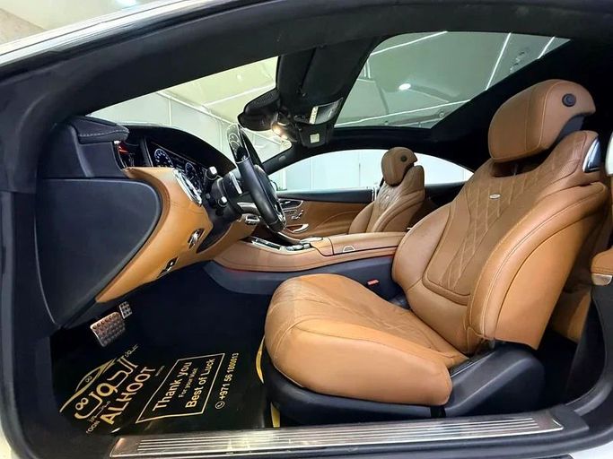 Used Mercedes-Benz S-Class 500 9G-TRONIC VI (W222, C217), 4.7 l, 2016 in Sharjah by Ayoon Alhoot Motors, White color. GCC Specs | AUTO.AE