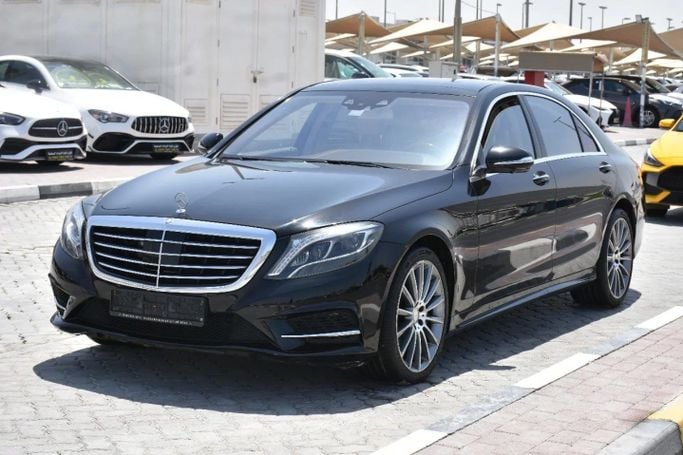 Used Mercedes-Benz S-Class 500 VI (W222, C217), 4.7 l, 2015 in Sharjah by Alfaris Used Cars, Black color. GCC Specs | AUTO.AE
