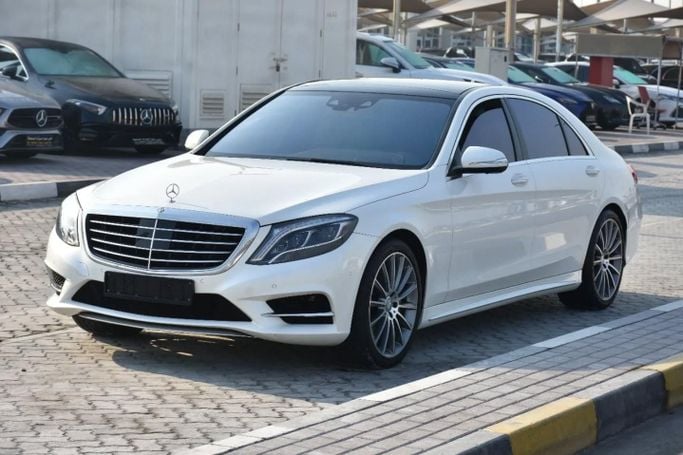 Used Mercedes-Benz S-Class 550 VI (W222, C217), 4.7 l, 2015 in Sharjah by Alfaris Used Cars, White color. Other | AUTO.AE