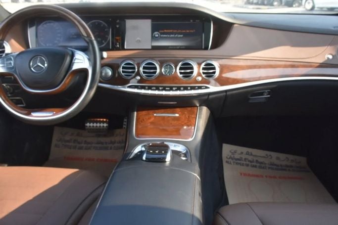 Used Mercedes-Benz S-Class 550 VI (W222, C217), 4.7 l, 2015 in Sharjah by Alfaris Used Cars, White color. Other | AUTO.AE