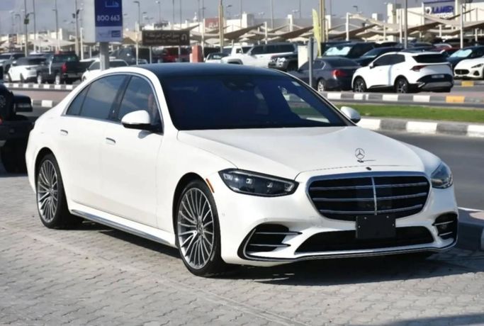 Used Mercedes-Benz S-Class 580 4MATIC VII (W223), 4.0 l, 2022 in Sharjah by Alfaris Used Cars, White color. Other | AUTO.AE