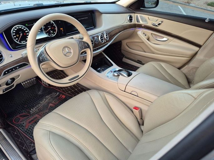 Used Mercedes-Benz S-Class 500 VI (W222, C217) Facelift, 3.0 l, 2017 in Sharjah by Al Sada used cars, Silver color. American Specs | AUTO.AE