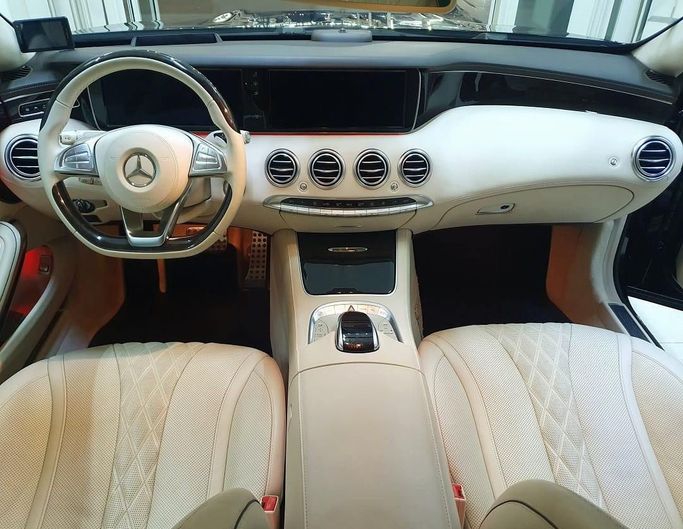 Used Mercedes-Benz S-Class 550 VI (W222, C217), 4.7 l, 2015 in Sharjah by Al Rukn Al Masie Used Cars, Black color. Japanese Specs | AUTO.AE