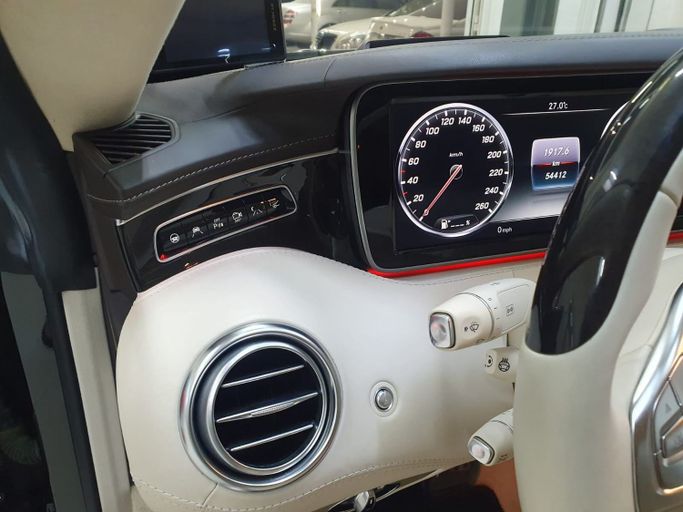 Used Mercedes-Benz S-Class 550 VI (W222, C217), 4.7 l, 2015 in Sharjah by Al Rukn Al Masie Used Cars, Black color. Japanese Specs | AUTO.AE