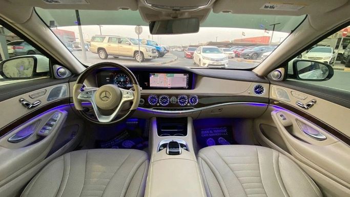 Used Mercedes-Benz S-Class 560 4MATIC VI (W222, C217) Facelift, 4.0 l, 2019 in Sharjah by Halla Cars, White color. GCC Specs | AUTO.AE