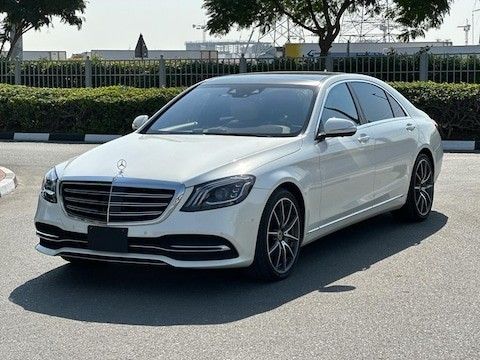 Used Mercedes-Benz S-Class 560 VI (W222, C217) Facelift, 4.0 l, 2018 in Sharjah by Ryno Cars, White color. Japanese Specs | AUTO.AE