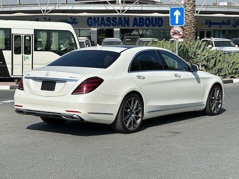 Used Mercedes-Benz S-Class 560 VI (W222, C217) Facelift, 4.0 l, 2018 in Sharjah by Ryno Cars, White color. Japanese Specs | AUTO.AE