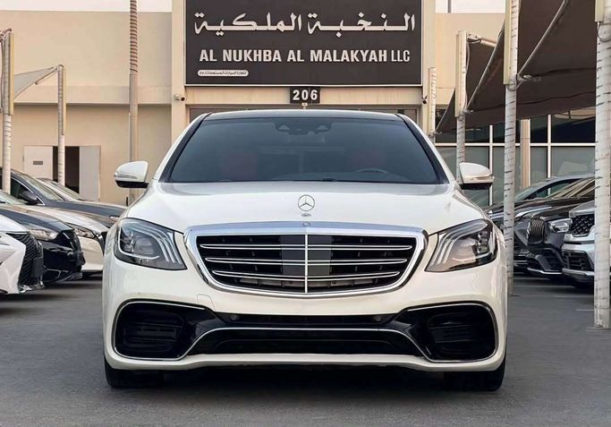Used Mercedes-Benz S-Class 500/550 Long VI (W222, C217), 4.7 l, 2015 in Sharjah by Al Nukhba Al Malakyah Used Cars, White color. American Specs | AUTO.AE