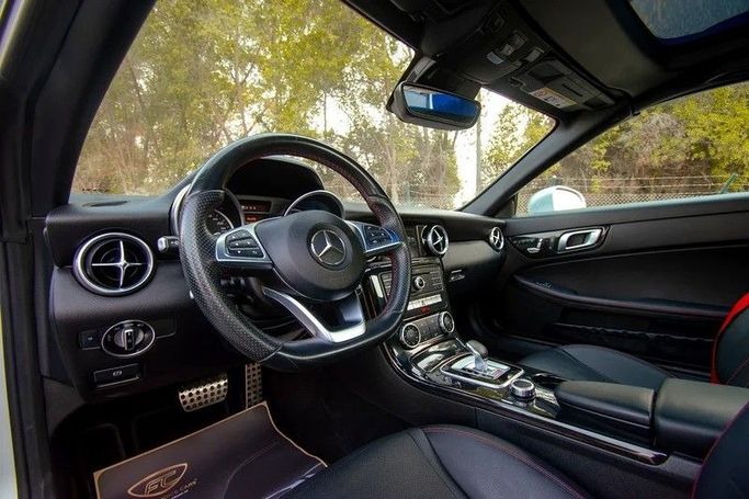 Used Mercedes-Benz SLC 200 I (R172), 2.0 l, 2017 in Sharjah by First Choice Cars, Silver color. GCC Specs | AUTO.AE