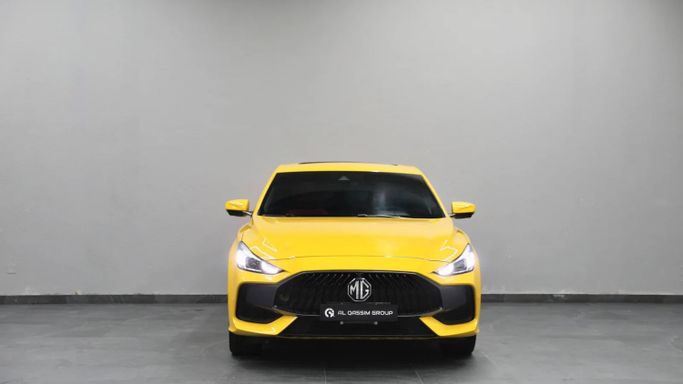 Used MG 5 II, 1.5 l, 2023 in Sharjah by Al Qassem Cars Trading, Yellow color. GCC Specs | AUTO.AE