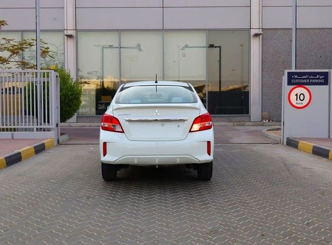 Used Mitsubishi Attrage I Facelift, 1.2 l, 2022 in Sharjah by Al Rukin Al Saudi, White color. GCC Specs | AUTO.AE