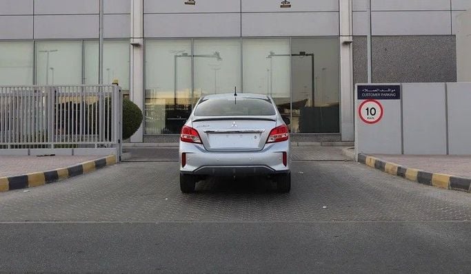 Used Mitsubishi Attrage I Facelift, 1.2 l, 2023 in Sharjah by Al Rukin Al Saudi, Silver color. GCC Specs | AUTO.AE