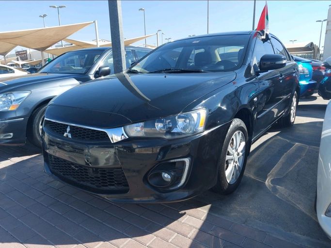 Used Mitsubishi Lancer X Facelift 2, 2.0 l, 2016 in Sharjah by Al Qanaah Used Cars, Black color. GCC Specs | AUTO.AE