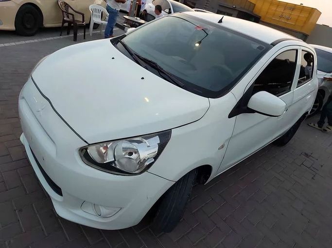 Used Mitsubishi Mirage VI, 1.2 l, 2014 in Sharjah by Al Aqsa Used Cars, White color. GCC Specs | AUTO.AE
