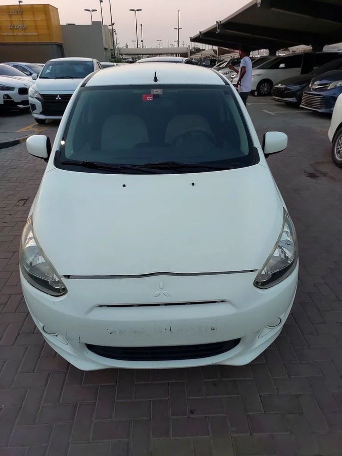 Used Mitsubishi Mirage VI, 1.2 l, 2014 in Sharjah by Al Aqsa Used Cars, White color. GCC Specs | AUTO.AE