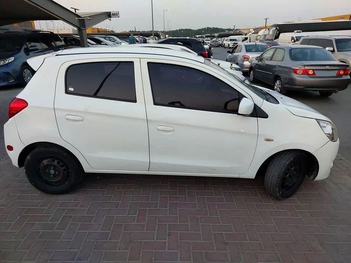 Used Mitsubishi Mirage VI, 1.2 l, 2014 in Sharjah by Al Aqsa Used Cars, White color. GCC Specs | AUTO.AE