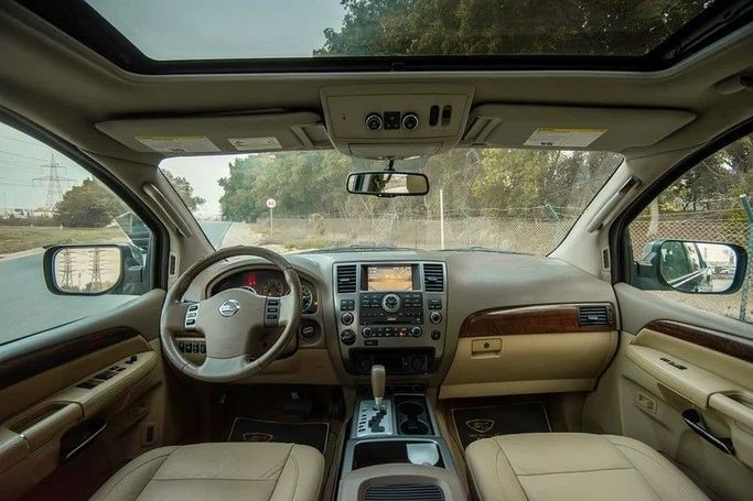 Used Nissan Armada I Facelift, 5.6 l, 2010 in Sharjah by First Choice Cars, Grey color. GCC Specs | AUTO.AE