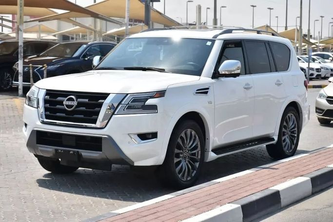 Used Nissan Armada II Facelift, 5.6 l, 2021 in Sharjah by Alfaris Used Cars, White color. Other | AUTO.AE
