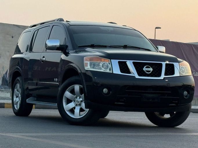 Подержанный Nissan Armada I Рестайлинг, 5.6 л, 2009 в Шардже от Al Fareed Used Cars Черный цвет. GCC | AUTO.AE
