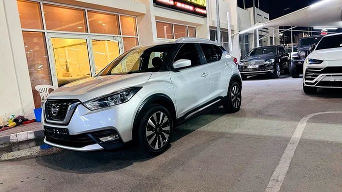 New Nissan Kicks I, 1.6 l, 2019 in Sharjah by Imad Younis Almani used Cars, White color. GCC Specs | AUTO.AE