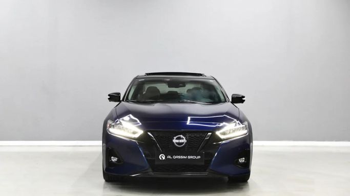 Подержанный Nissan Maxima VIII (A36) Рестайлинг, 3.5 л, 2023 в Шардже от Al Qassem Cars Trading Синий цвет. GCC | AUTO.AE