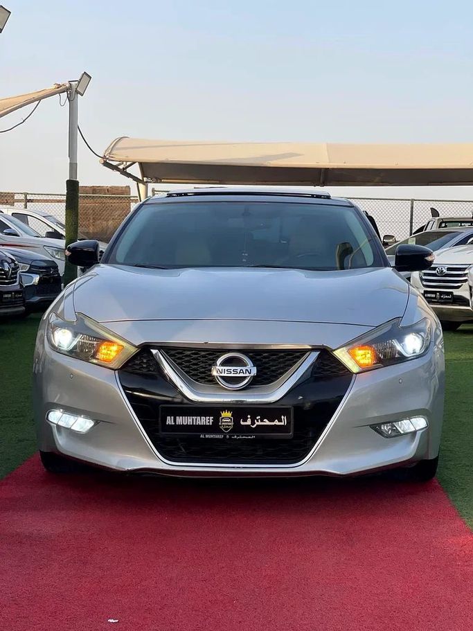 Used Nissan Maxima VIII (A36), 3.5 l, 2016 in Sharjah by Al Muhtaref Used Cars, Silver color. GCC Specs | AUTO.AE