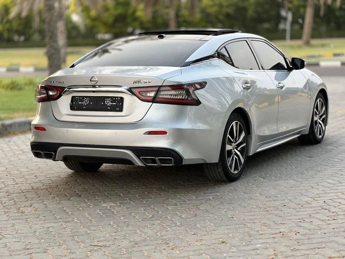 Подержанный Nissan Maxima VIII (A36) Рестайлинг, 3.5 л, 2019 в Шардже от Titanium Used Cars Серебристый цвет. GCC | AUTO.AE