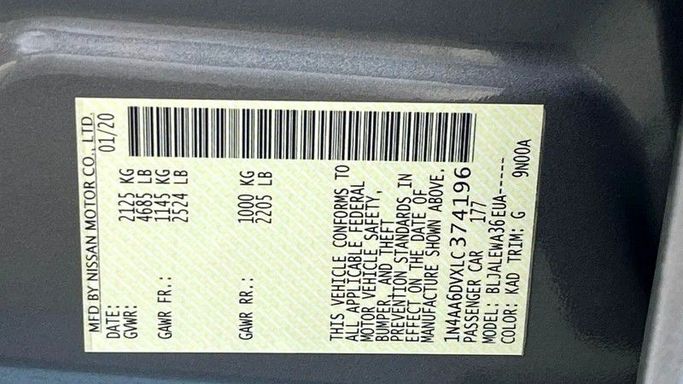 Подержанный Nissan Maxima VIII (A36) Рестайлинг, 3.5 л, 2020 в Шардже от Alzawraq Alazrak Серый цвет. Американская | AUTO.AE