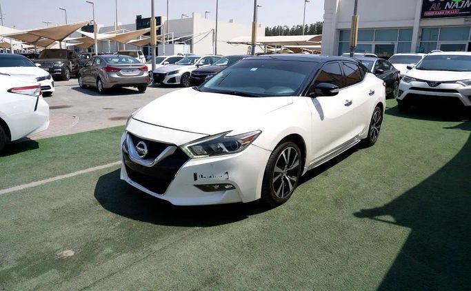 Used Nissan Maxima VIII (A36), 3.5 l, 2018 in Sharjah by Al Najm Al Awal used cars, White color. American Specs | AUTO.AE
