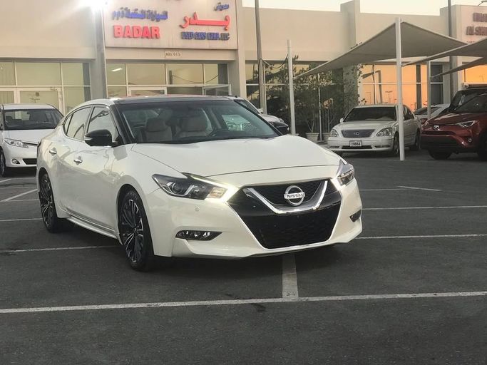 Used Nissan Maxima VIII (A36), 3.5 l, 2016 in Sharjah by Badar Used Cars, White color.  | AUTO.AE