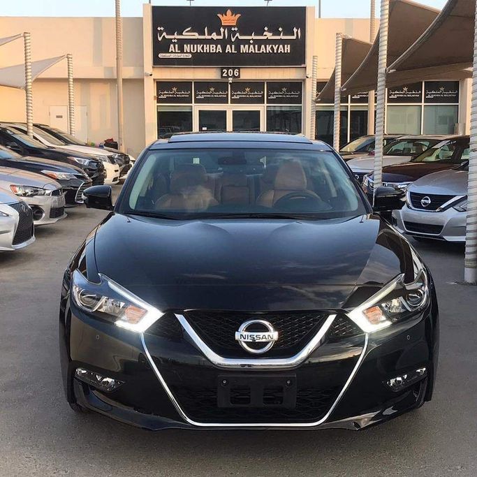 Used Nissan Maxima VIII (A36) Facelift, 3.5 l, 2018 in Sharjah by Al Nukhba Al Malakyah Used Cars, Black color. American Specs | AUTO.AE
