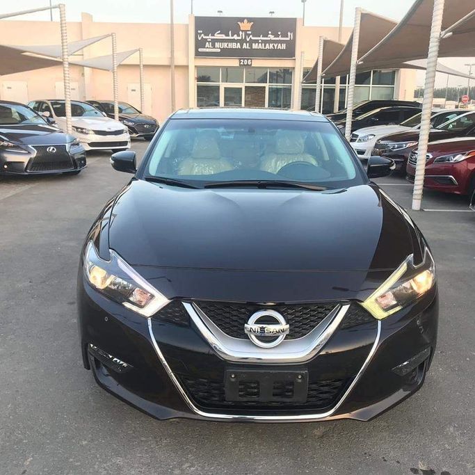 Used Nissan Maxima VIII (A36) Facelift, 3.5 l, 2016 in Sharjah by Al Nukhba Al Malakyah Used Cars, Black color. American Specs | AUTO.AE