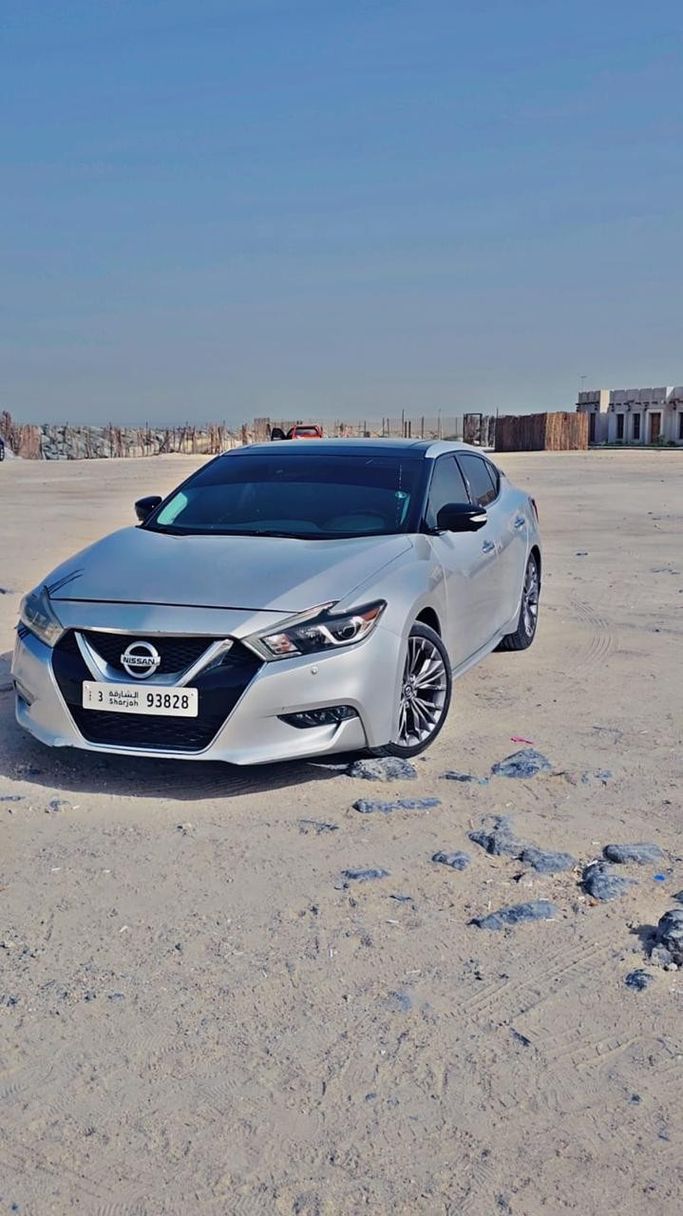 Used Nissan Maxima VIII (A36), 3.5 l, 2016 in Sharjah, Silver color. American Specs | AUTO.AE | Listing #264220