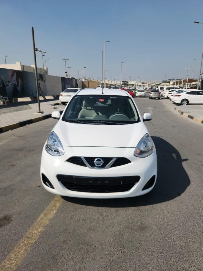 Used Nissan Micra V, 1.0 l, 2020 in Sharjah by Impala Used Cars, White color. GCC Specs | AUTO.AE