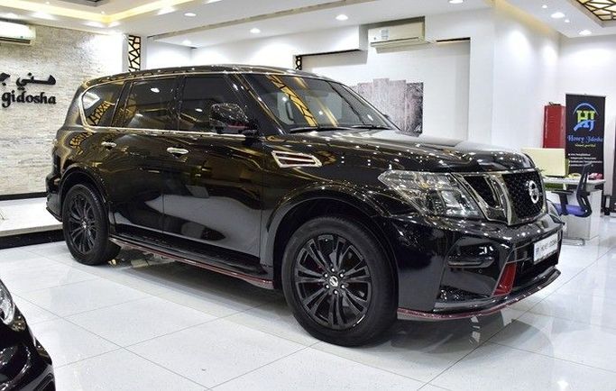 Подержанный Nissan Patrol VI (Y62) Рестайлинг, 5.6 л, 2017 в Шардже от Honey Gidosha Used Cars Tr. Черный цвет.  | AUTO.AE