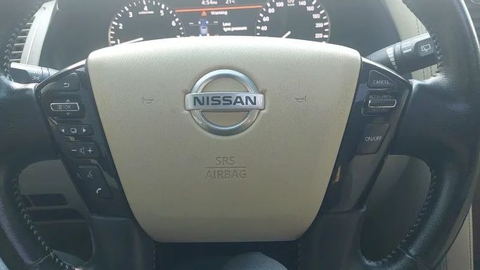 New Nissan Patrol VI (Y62) Facelift 2, 5.6 l, 2020 in Sharjah by Sama alsaadah Cars, Black color. GCC Specs | AUTO.AE