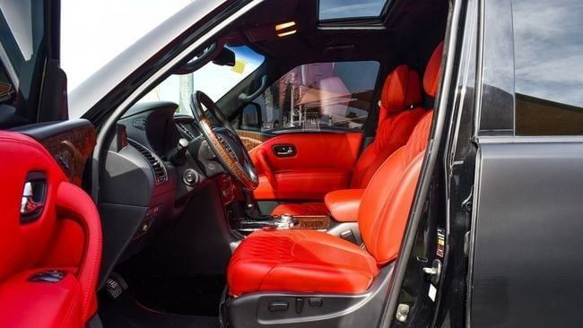 Подержанный Nissan Patrol VI (Y62) Рестайлинг, 5.6 л, 2017 в Шардже от Alnujoom Al Malakiah Used Cars Черный цвет. GCC | AUTO.AE