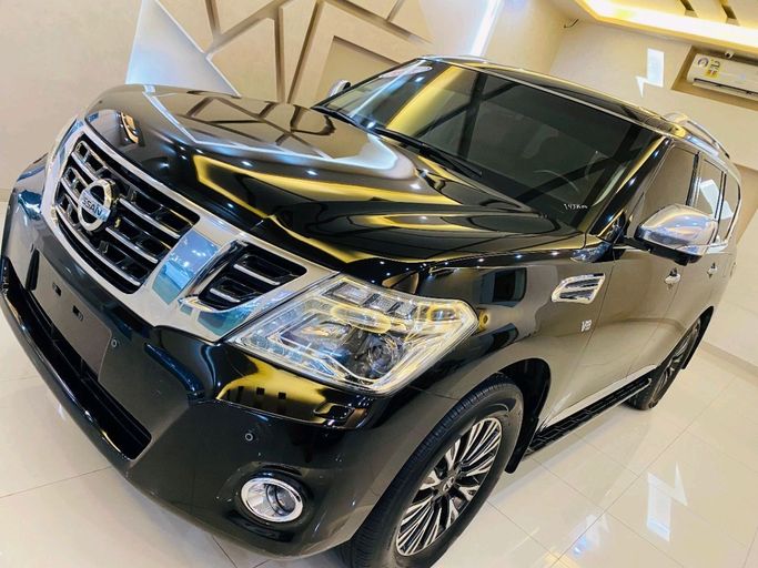 New Nissan Patrol V (Y61) Facelift, 4.8 l, 2017 in Sharjah by Alhamoor Used Cars, Black color. GCC Specs | AUTO.AE