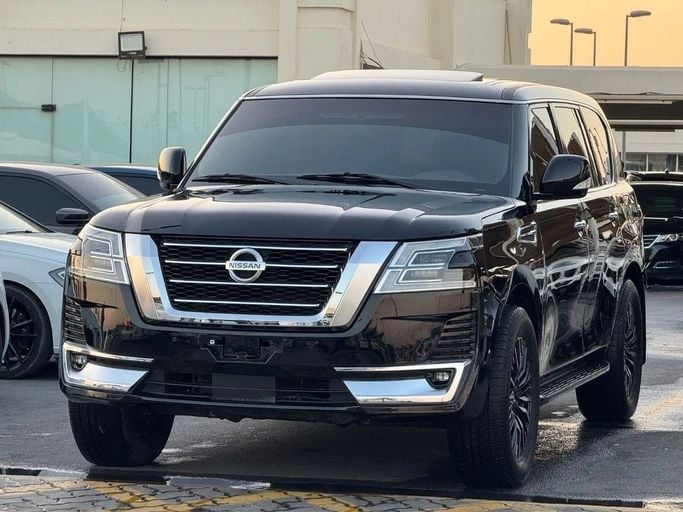 Used Nissan Patrol VI (Y62), 5.6 l, 2012 in Sharjah by Titanium Used Cars, Black color. GCC Specs | AUTO.AE