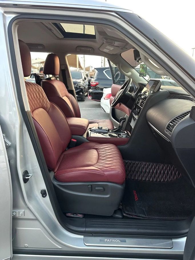 Used Nissan Patrol VI (Y62) Facelift 2, 5.6 l, 2024 in Sharjah by Titanium Used Cars, Silver color. GCC Specs | AUTO.AE