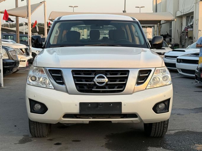 Used Nissan Patrol VI (Y62) Facelift, 5.6 l, 2019 in Sharjah by Al Suraj Al Muneer Used Cars, White color. GCC Specs | AUTO.AE