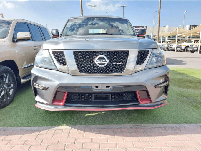 Used Nissan Patrol VI (Y62) Facelift, 5.6 l, 2014 in Sharjah by Alsabah Used Cars, Grey color. GCC Specs | AUTO.AE