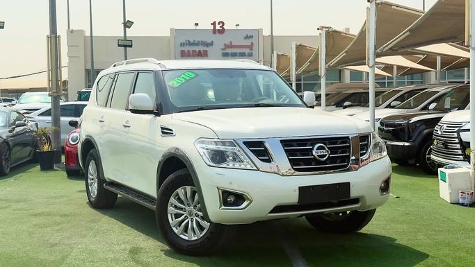 Used Nissan Patrol VI (Y62) Facelift, 5.6 l, 2019 in Sharjah by Badar Used Cars, White color.  | AUTO.AE