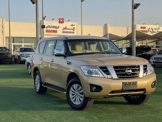 Used Nissan Patrol VI (Y62), 5.6 l, 2014 in Sharjah by Badar Used Cars, Tan color.  | AUTO.AE