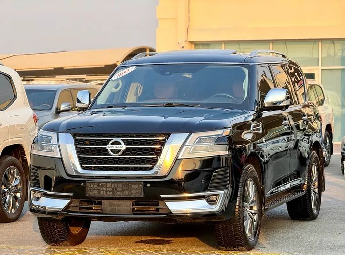 Used ⁦Nissan Patrol VI (Y62) Facelift 2, 5.6 l, 2021⁩ in UAE, Sharjah by ASAL ALHAIBAH USED CARS, Black color. GCC Specs | AUTO.AE | Listing #287519
